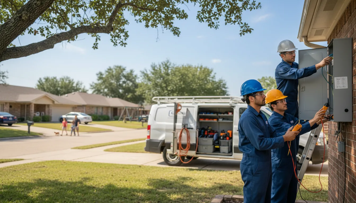Certified electrician providing emergency electrical services in Corning, IA